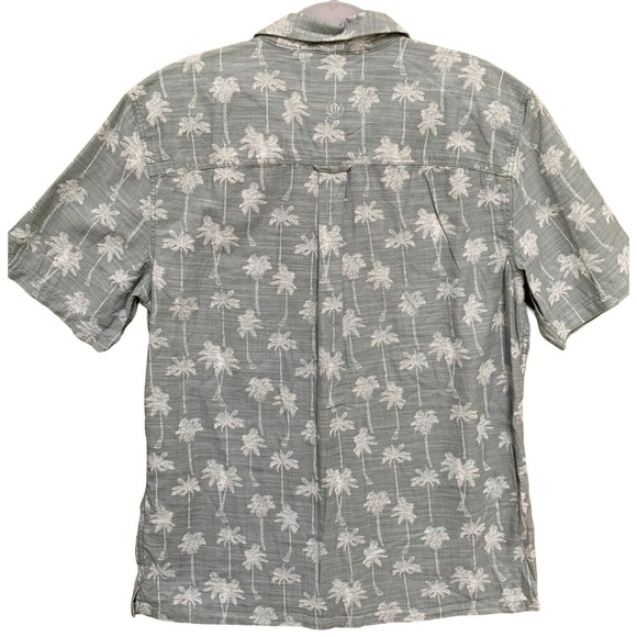 FAT FACE S/S Men's Button Down PALM TREE Print Shirt Asparagus Green Sz SML - Picture 15 of 16